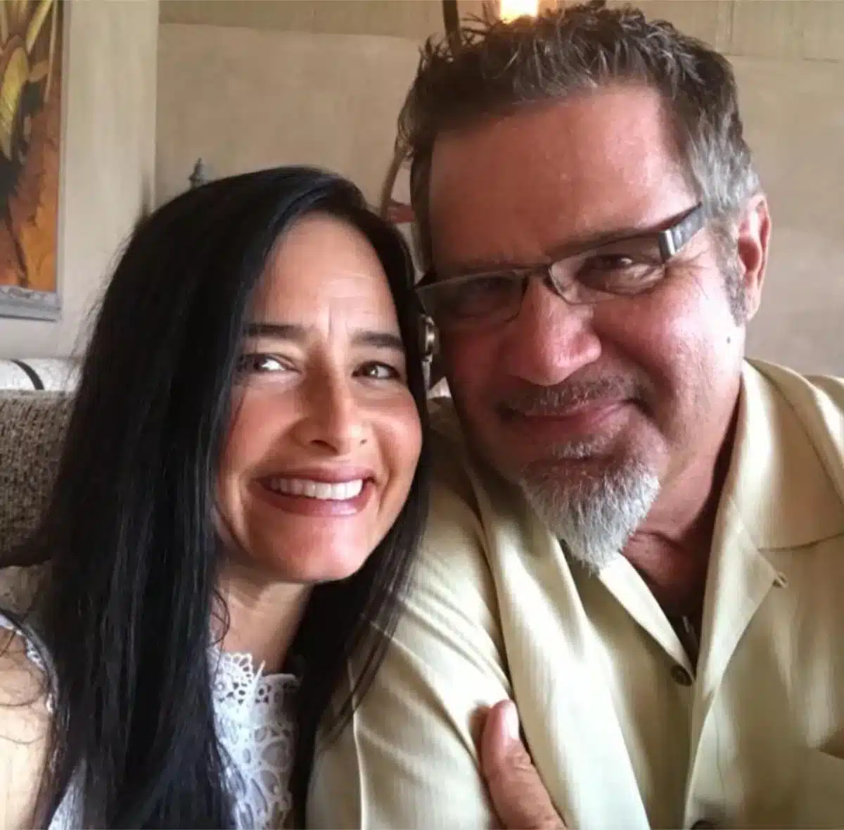 Mike and Laura Wieters, the founders and owners of Domaine Chardonnay wine estate in Temecula, California, smiling in a close-up portrait