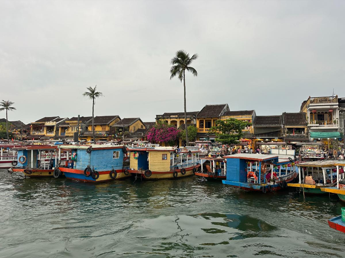 Die Altstadt von Hoi An von der Namia-Flusskreuzfahrt aus gesehen, Vietnam